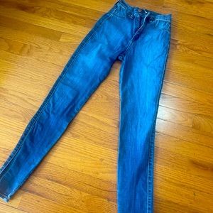 Women’s Fashion Nova Dark Wash Skinny Jeans - Size 3